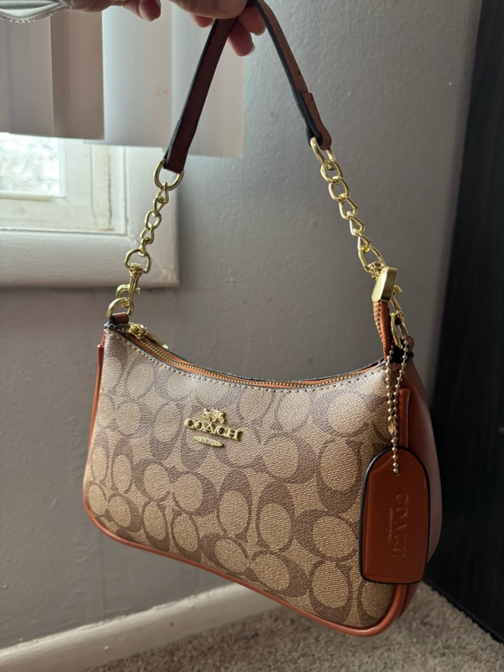 2 Toned Brown shoulder Bag